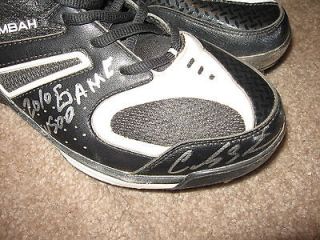 CLEVELAND INDIANS CARLOS SANTANA GAME USED SIGNED CLEATS HOLLYWOOD