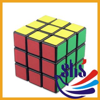 Black Framed 3x3x3 Cube Puzzle Magic Speed Toy Rubiks Brain Teaser