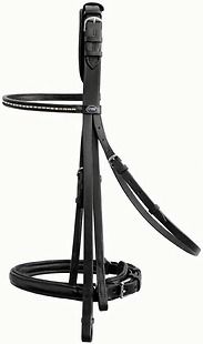 Passier Hubertus Schmidt Double Bridle with Padded Browband Black size