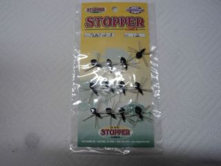 New* Floating Spiders Blk w/wh Legs Size 12 12/card Panfish Slayer #