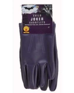 Batman Dark Knight The Joker Gloves Purple Child Halloween Costume