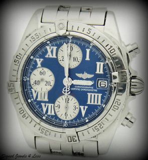 Breitling Colt 1884 Blue Dial Stainless Steel Chronograph Automatic