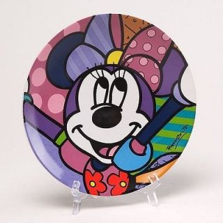 Disney by Britto   Minnie Mouse Plate with Stand   Microwave