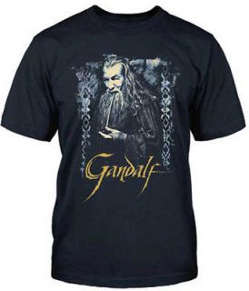 The Hobbit Lord Of The Rings Gandalf Pipe Adult T Shirt Tee