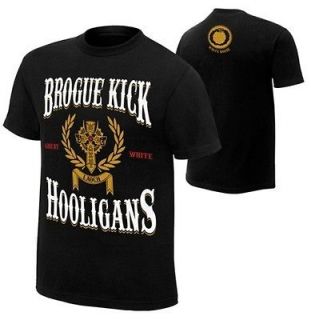 Sheamus BROGUE KICK HOOLIGANS Great White WWE Authentic T Shirt