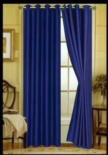 NEW TRIBECA FAUX SILK GROMMET TOP CURTAINS   84 LONG