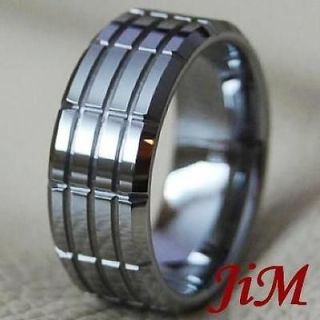 Tungsten Mens Ring Tire Wedding Band Hot Bridal Jewelry Titanium Color