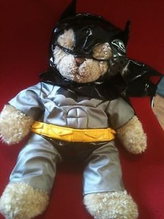 Build A Bear Clothing~1 Piece Batman Outfit~Yellow Belt~Black Vinyl