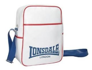LONSDALE  Flight Bag   White/Red/Blue  NEW