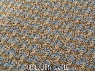 Curtain VALANCE HANDMADE in USA Shades of Brown Cream and Blue
