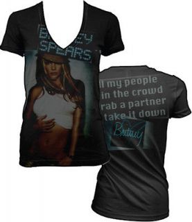 Britney Spears   All My People   Juniors V Neck T SHIRT Top S M L XL