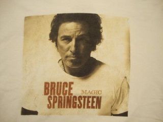 Bruce Springsteen Magic Music Tour White T Shirt XL