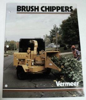Vermeer 1993 Brush Chipper Sales Brochure