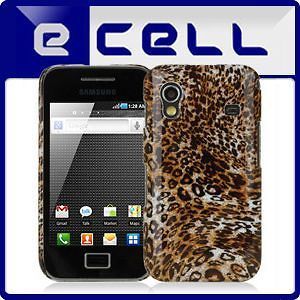 SMALL LEOPARD PRINT BROWN PROTECTIVE SNAP BACK CASE FOR SAMSUNG GALAXY