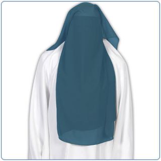 Grey saudi Niqab veil burqa face cover Hijab Abaya islamic clothes
