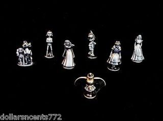 DISNEY Monopoly Pewter GAME TOKENS movers pieces lady tramp dumbo