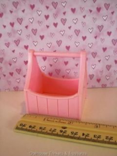Playskool Dollhouse Size Stable Pink Pony/Horse Tack/Tool Brush Box
