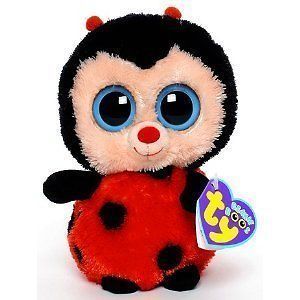 Ty Bugsy the Red and Black Ladybug Beanie Boos Stuffed Plush Toy