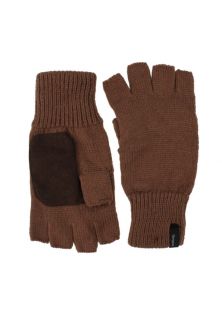 Brixton Clothing Mens Cutter Fingerless Winter Knit Gloves   Copper