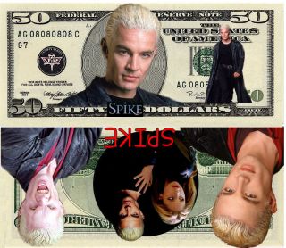 SPIKE $50 SIGNED BANKNOTE FROM ANGEL + BUFFY NEW