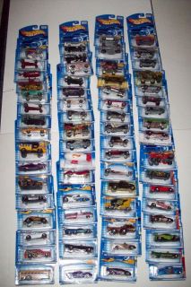 155 lot car truck cycle helicopter bus yrs 99 00 01 blister die cast