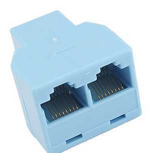 RJ45 CAT 5 6 LAN Ethernet Cable Cord Splitter Connector Adapter PC T