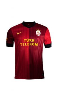 NEW,ORIG.GALAT ASARAY PLAYER JERSEY  Nike RED BLACK GS SS THIRD REPL