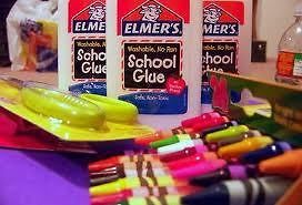School Supplies Pens Sharpie Crayons Glue Pencils Dry Erase Dividers