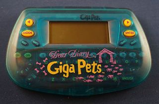 GIGA PETS DEAR DIARY TIGER ELECTRONIC VIRTUAL HANDHELD GAME ORGANIZER