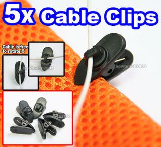 Cable Cord Wire Lapel Clip Tie+Rotate Mount fo Lavalier Mic