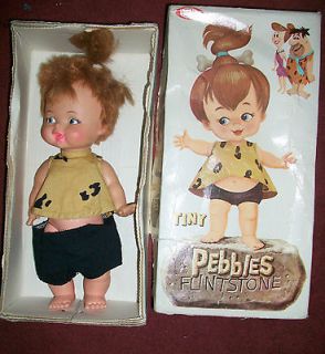 Flintstones 1963 Tiny PEBBLES Doll 12 Ideal RARE Vintage HTF