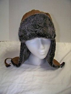 Aviator Style Winter Hat with Ear Flaps Sz 60 XL NWOT