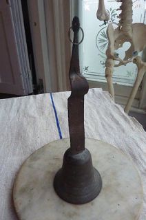 Antique Victorian shop or servants bell with clapper