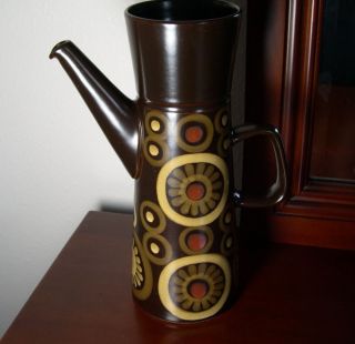 1960S DENBY SAMARKAND LARGE COFFEE POT IN EXCELLENT CONDITION
