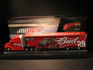 2011 Kevin Harvick Budweiser Hauler 1/64 Scale  Action