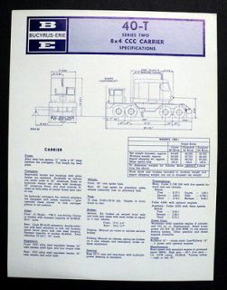 Bucyrus Erie 1967 40 T Construction Brochure