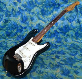 1991 Fender Standard Stratocaster Black Electric Guitar MIM EC