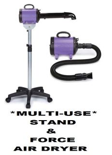 Pet Dog Grooming CONVERTIBLE CAGE STAND&FORCE AIR Hair Dryer pu