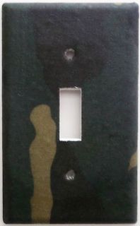 Camo Hunter Military Camouflage Switch Outlet Plate Cover Boys Wall