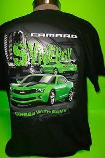 CHEVY CAMARO SYNERGY GREEN WITH ENVY TEE SHIRTS