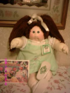CABBAGE PATCH DOLL AUBURN LITTLE PEOPLE SOFT SCULPTURE+NAME TAG