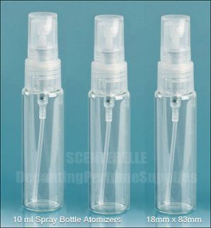 LOT of 24 ATOMIZERS 10ml Empty Glass Spray Bottles Perfume Liquid Oil