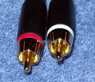 12 ft Gold RCA Stereo Audio Cable TV DVD Player Speaker