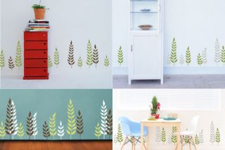Pieces Grass Wall Art Stickers Decal Wallpaper #Plant0020