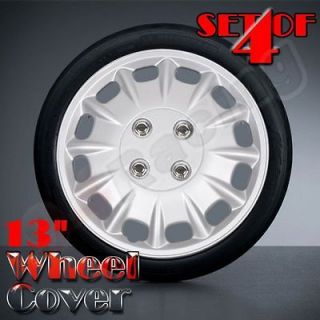 4pcs 13 Universal Plastic Car Wheel Cover Hubcap 12 Spoke with Wire