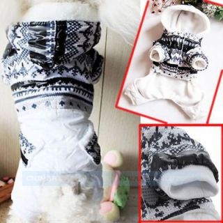 Qulity Thick Warm Dog Puppy Pet Clothes Topcoat Jumpsuit for winter