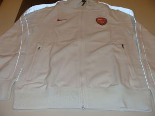 Team Arsenal Soccer Track Showtime Top Jacket XXL White