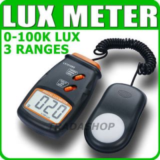 Illuminance Meter 100k Lux Tester LCD Photo Camera Light Meter