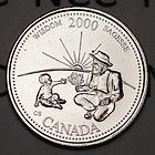 Canada 2000 September Wisdom 25 cents BU Millenium Series Canadian
