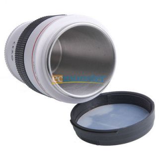 New Lens Camera 100mm Hot/Cold Coffee Tea Cup Mug Ashtray Holder White